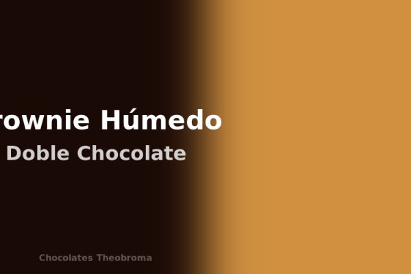 Brownie Húmedo de Doble Chocolate con Lluvia Theobroma