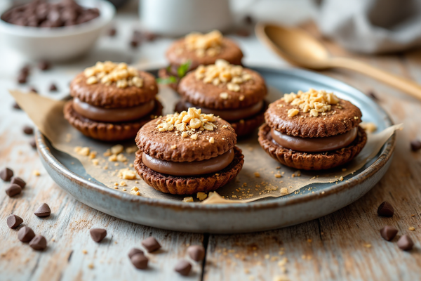 Alfajores de Maicena Rellenos de Chocolate