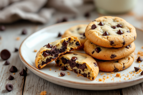 Galletas Crujientes por Fuera y Suaves por Dentro con Chunks de Chocolate Semiamargo