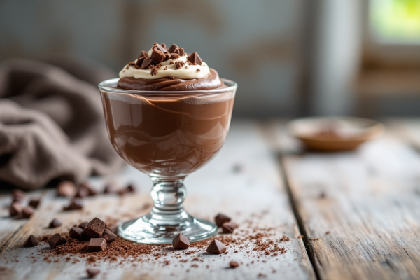 Mousse de Chocolate Semiamargo (sin huevo)
