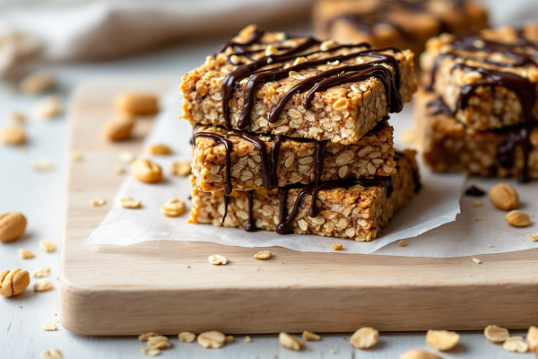 Barritas Energéticas de Avena y Chocolate (Sin Horno)