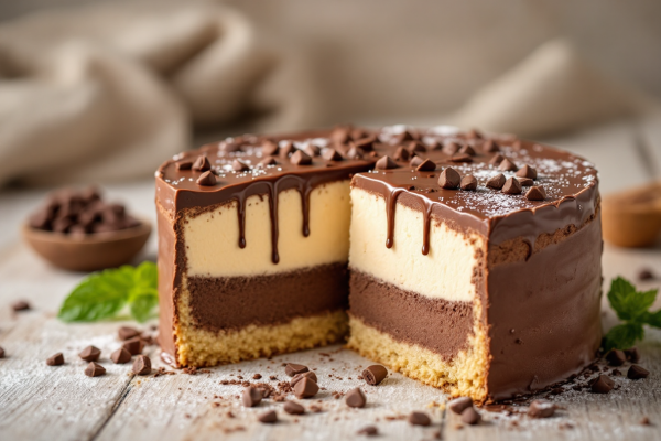 Torta Helada de Chocolate (sin horno y sin máquina)