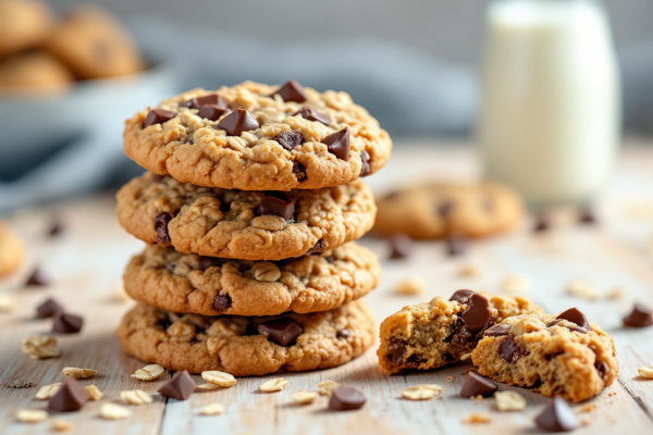 Galletas de Avena con Chispas de Chocolate para la Lonchera